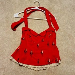 Floreat Halter Top from Anthropologie